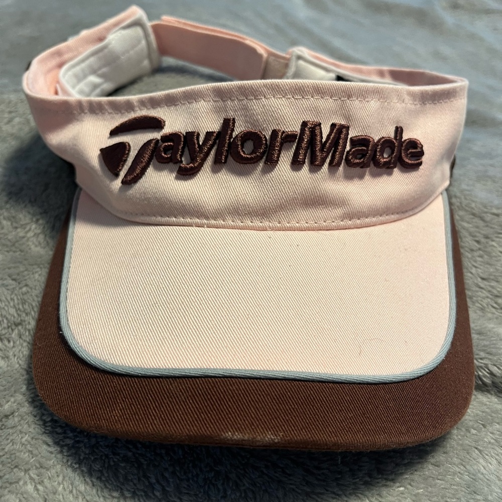 TaylorMade Kids Pink and Brown Golf Visor